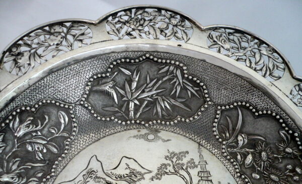 Chinese Export silver BASKET - Image 2