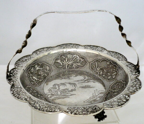 Chinese Export silver BASKET