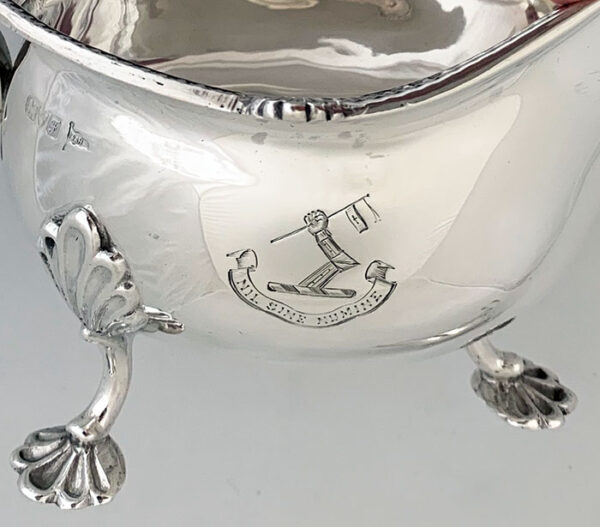 English silver SAUCE BOATS - Image 4