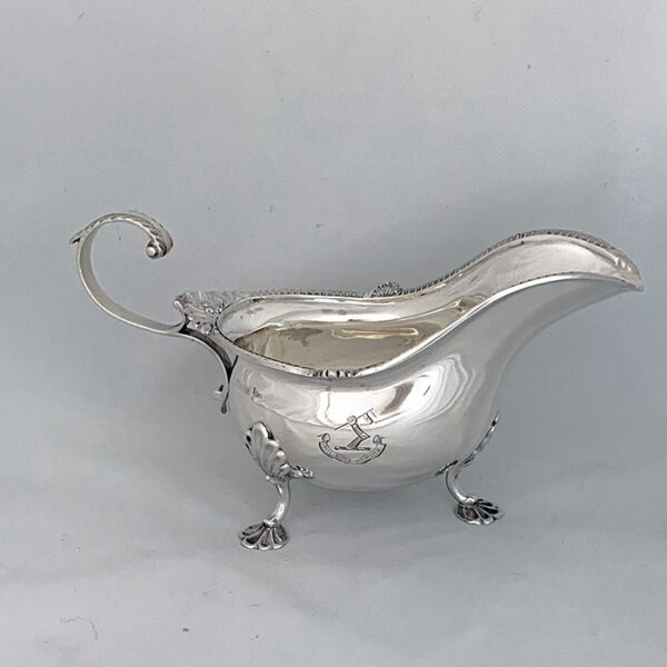 English silver SAUCE BOATS - Image 5