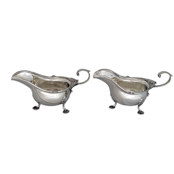 English silver SAUCE BOATS