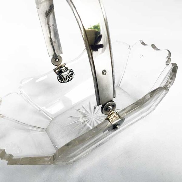 Dutch crystal and Silver BASKET - Image 2