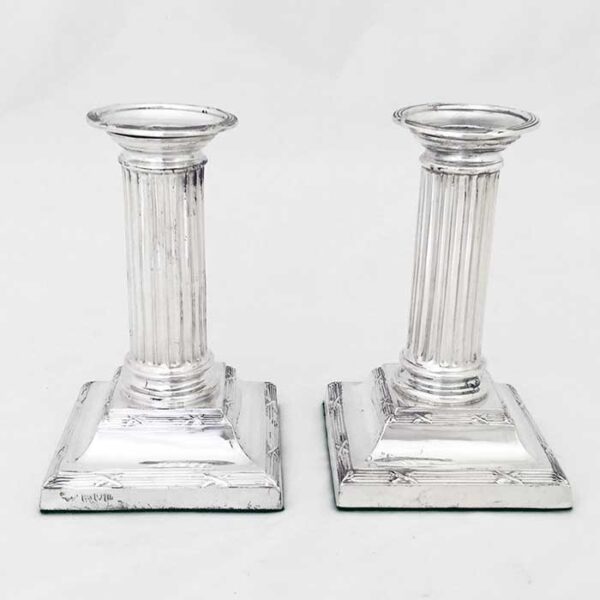 Quality ENGLISH SILVER CANDLESTICKS - Image 5