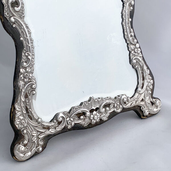 ENGLISH SILVER STAND MIRROR - Image 2