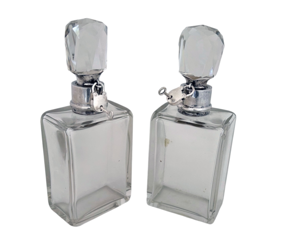 PAIR OF ENGLISH  WHISKY DECANTERS