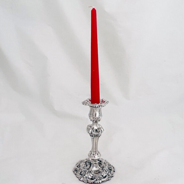 GEORGIAN ENGLISH SILVER CANDLESTICK - Image 5