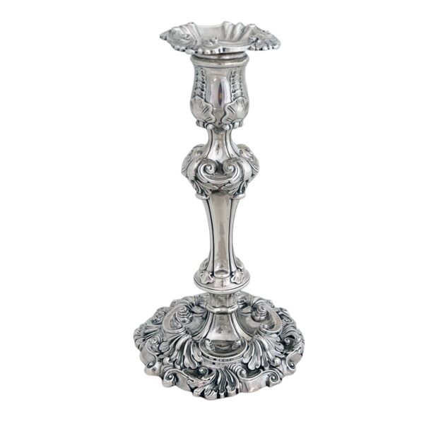 GEORGIAN ENGLISH SILVER CANDLESTICK