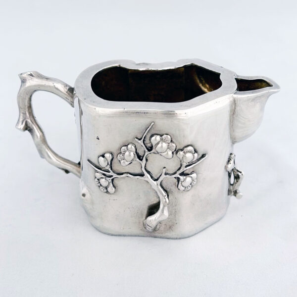 CHINESE EXPORT SILVER TEA SET - Image 3