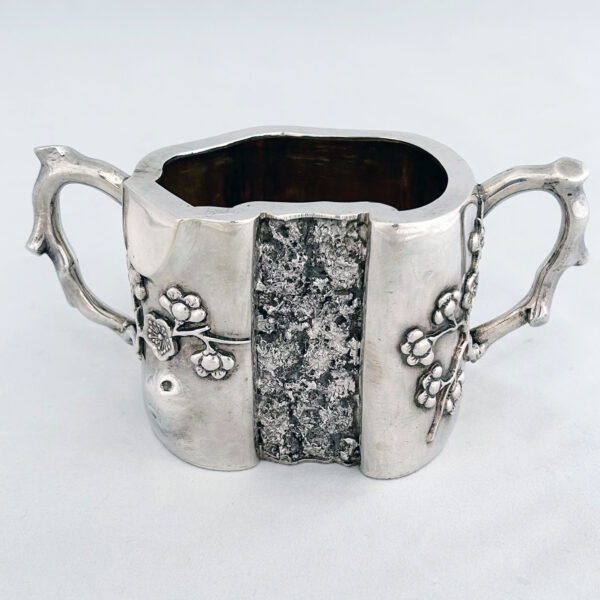 CHINESE EXPORT SILVER TEA SET - Image 7