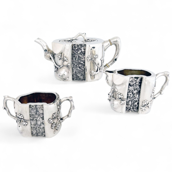 CHINESE EXPORT SILVER TEA SET