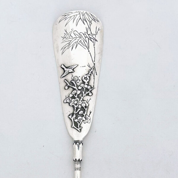 CHINESE EXPORT SILVER SHOE HORN - Image 3