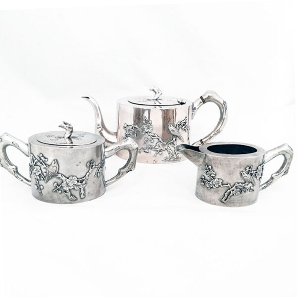 CHINESE EXPORT SILVER TEA SET